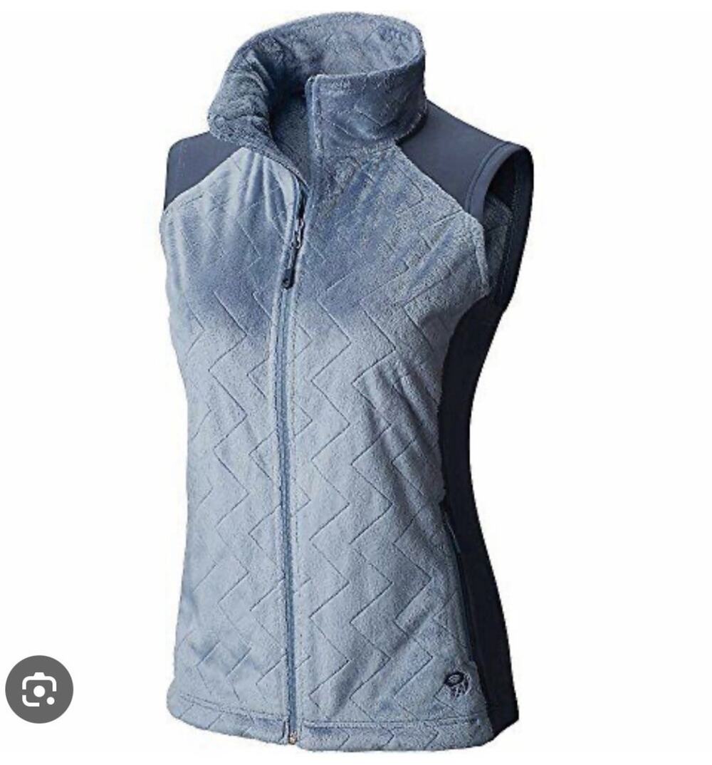 Mountain Hardwear Women's Blue Pyxis Stretch Fleece Vest Size Small Gorpcore